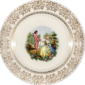 American Limoges Vintage 22K Gold Triumph Plate